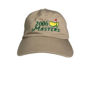 American Needle The Masters Tournament 2006 Hat Golf Cap Tan Cotton Adjustable
